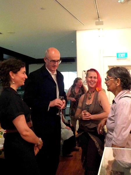 with Paul Northam and artists Barb Sparks, and Aunty Rochelle Patten
